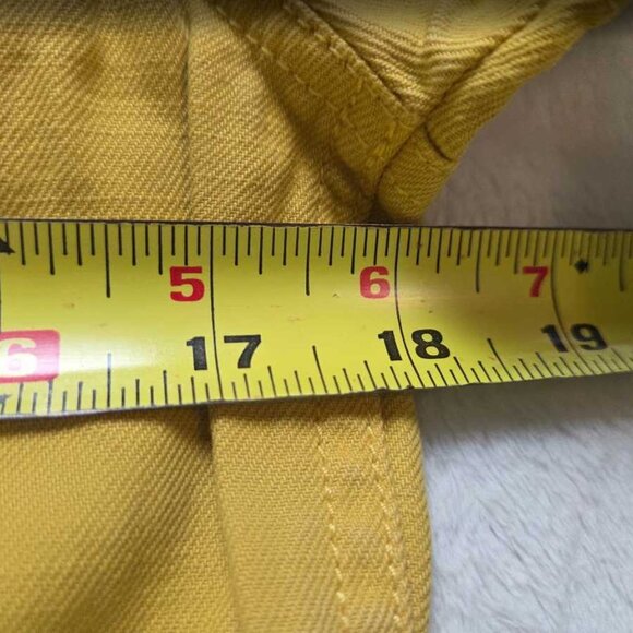 New XS Madewell short-sleeve coverall jumpsuit in Greek Gold yellow - Picture 10 of 14